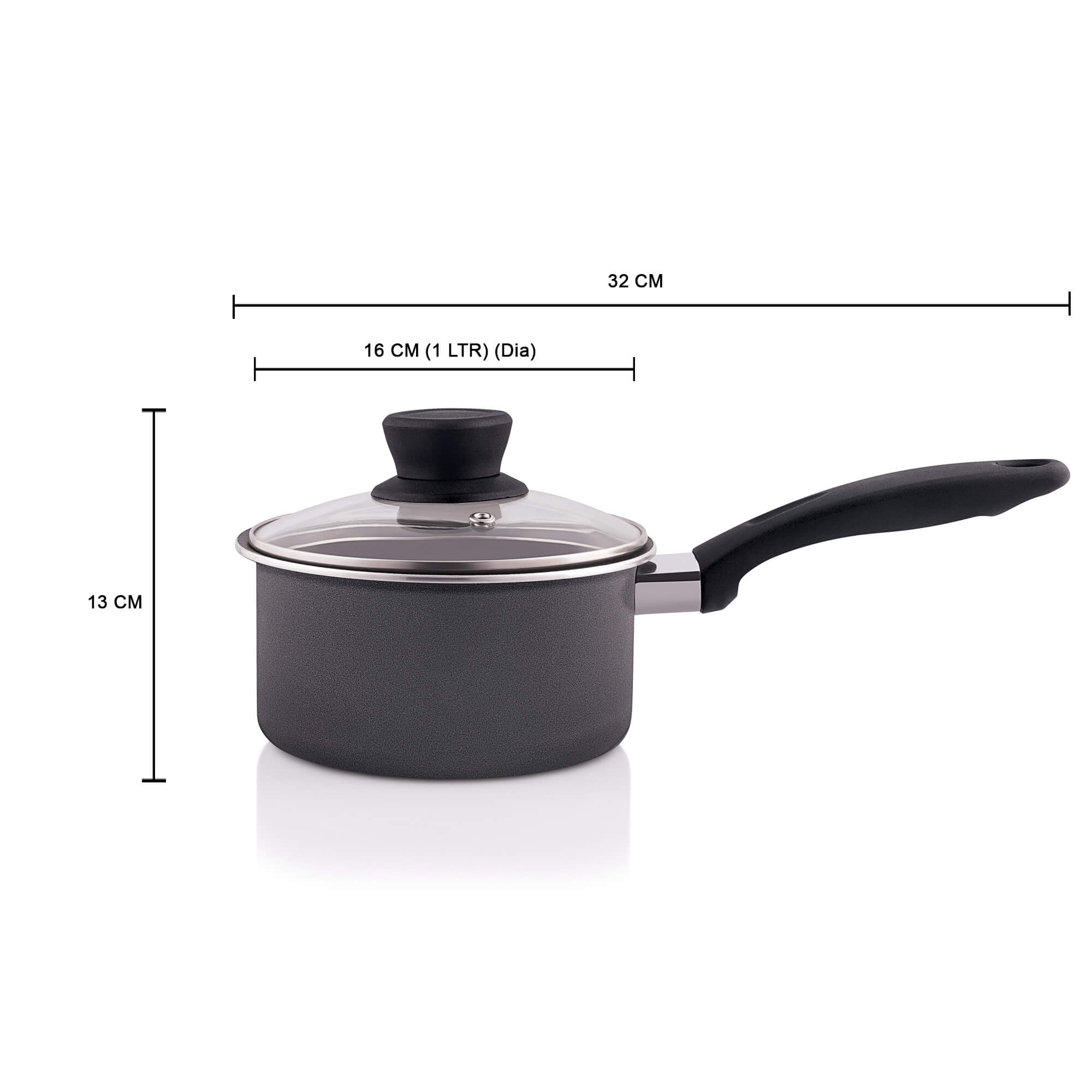 Non stick pan 2024 with glass lid