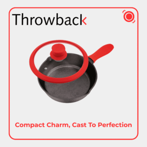 Cast Iron Mini Fry Pan With Glass Lid 20cm