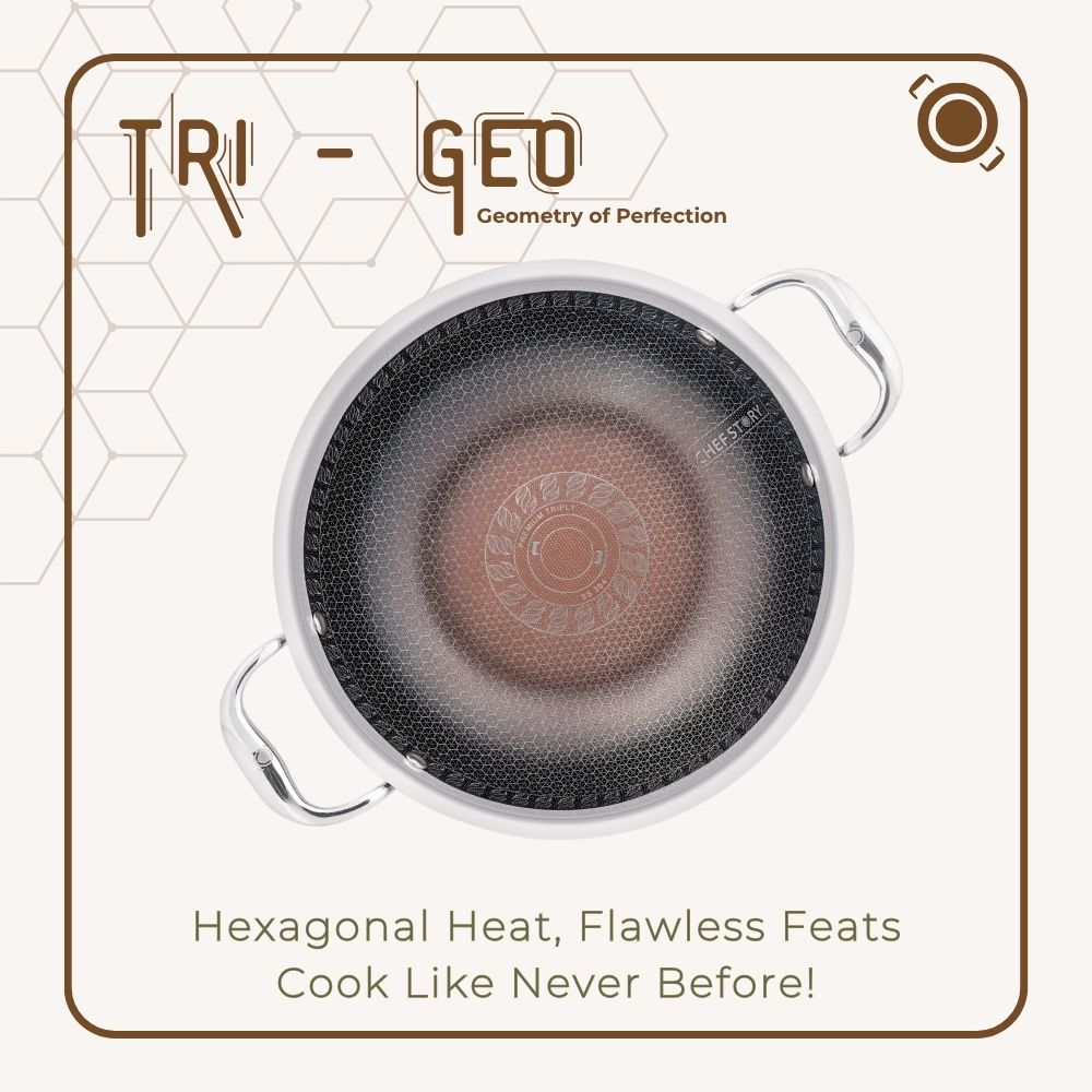 Buy Stainless Steel Honeycomb Deep Kadhai