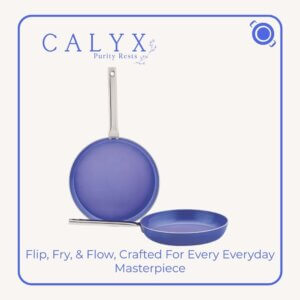 Ceramic Cookware Set 2 Pcs - Tawa and Fry Pan (Blue)